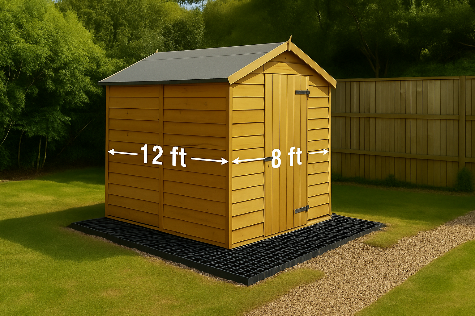 Plastic Grid Shed Base Kit - SHED NOT INCLUDED