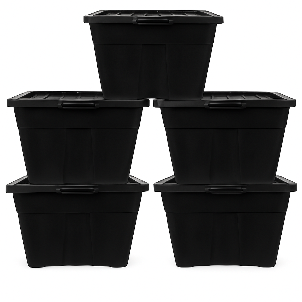 30L Heavy Duty Storage Boxes (5 Pack)
