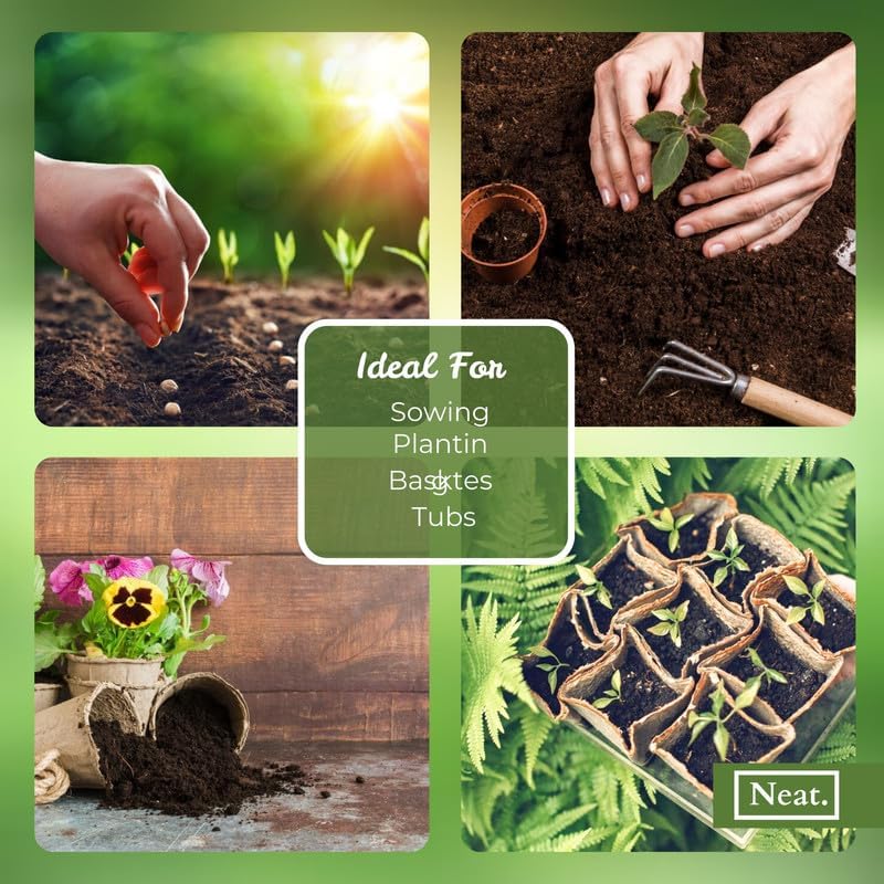 Premium Multi-Purpose Compost 60L - MEMBRANE INCLUDED- Nutrient-Rich Formula for Healthy Plant Growth, Strong Roots, Ideal for Pots, Baskets, Beds, Borders, Sowing, Potting, and Cuttings
