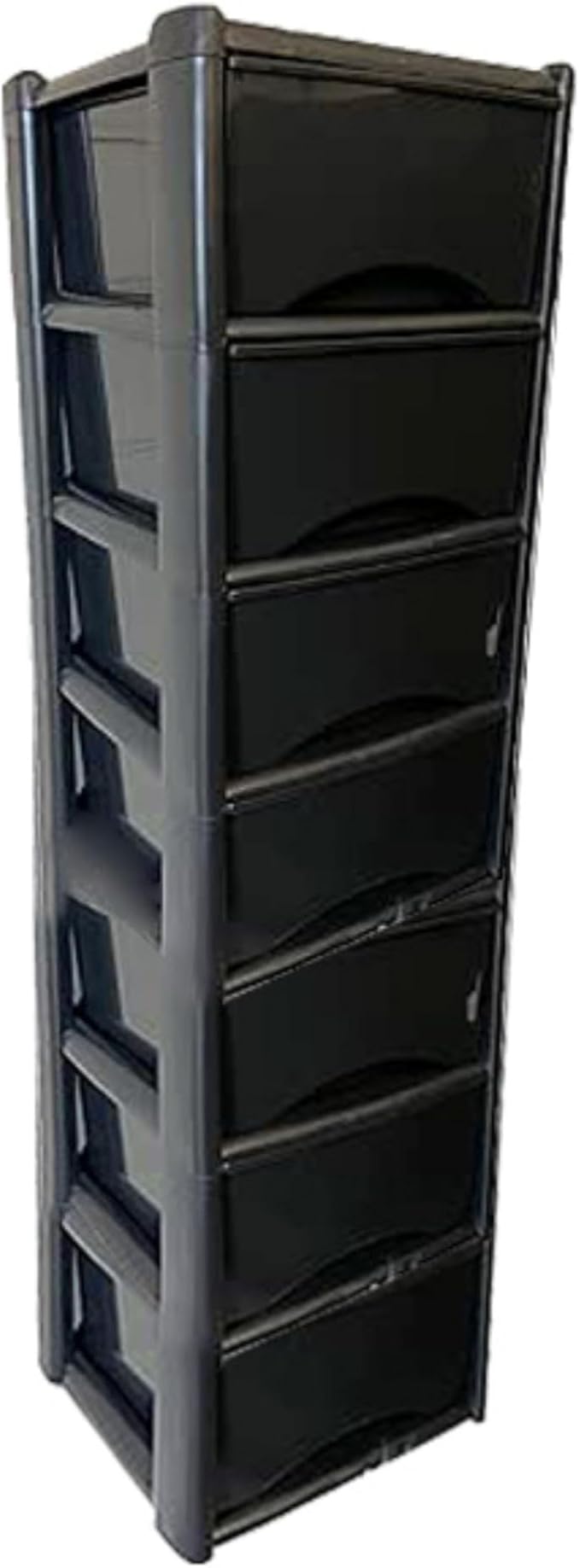 Drawer Storage Unit 4 drawers (Black Drawers with Black Frame)