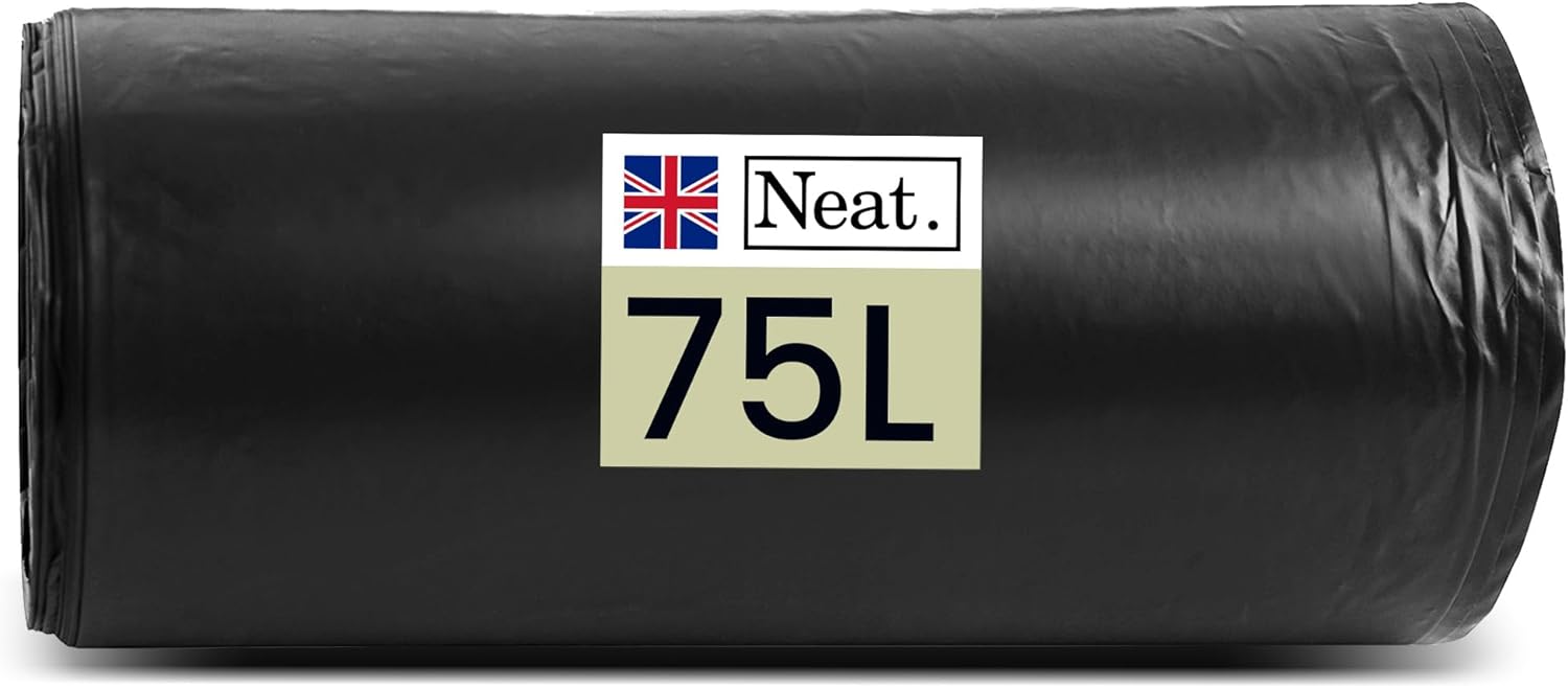 Heavy Duty Black Bin Bags (75 Litre - 50pcs)