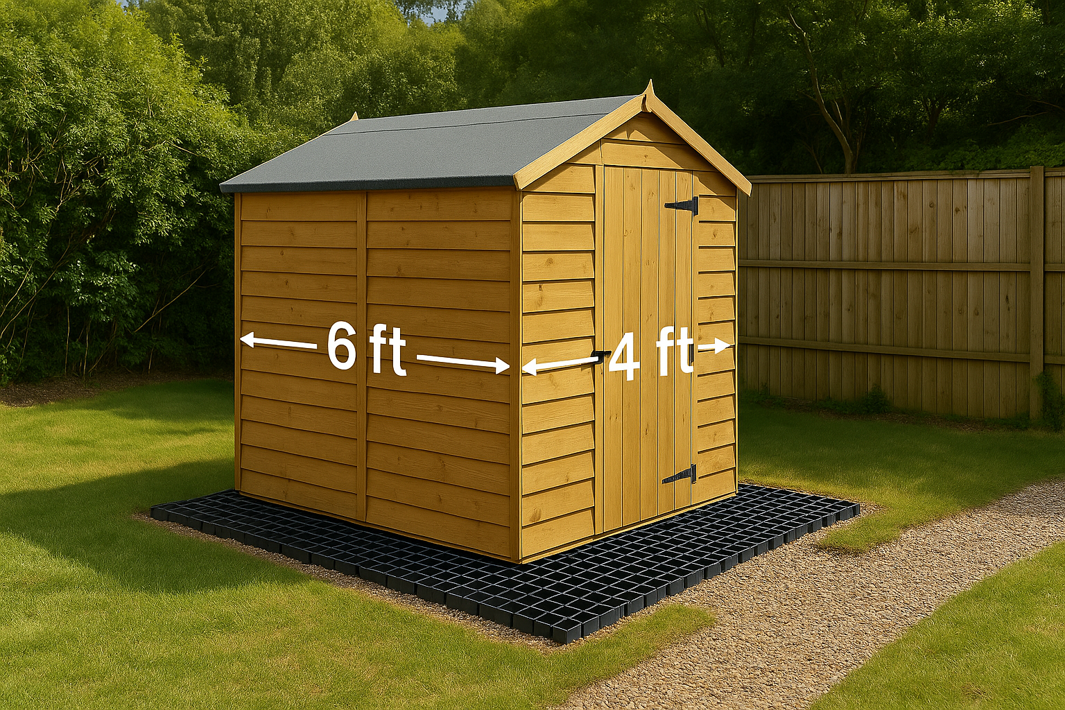 Plastic Grid Shed Base Kit - SHED NOT INCLUDED