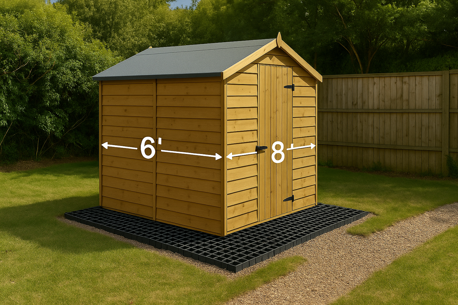 Plastic Grid Shed Base Kit - SHED NOT INCLUDED