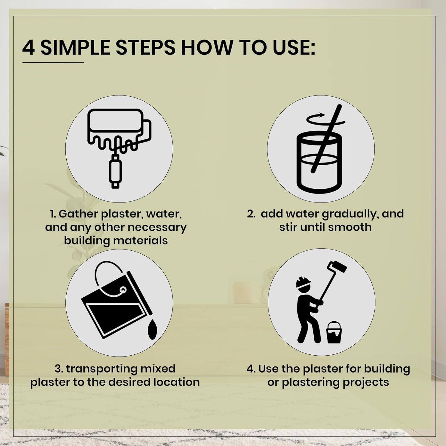 Plastic 28 Litre Heavy Duty Plasterers Bucket for Mixing Building Holding Water and Plaster