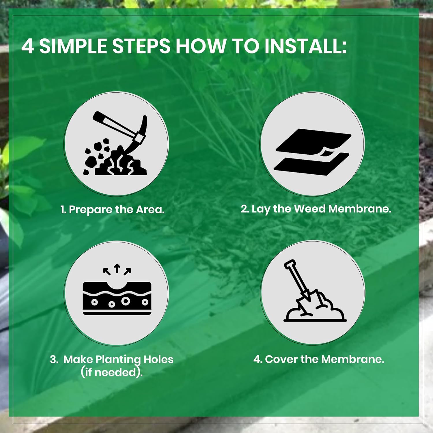 Weed Control Membrane Fabric - Folded