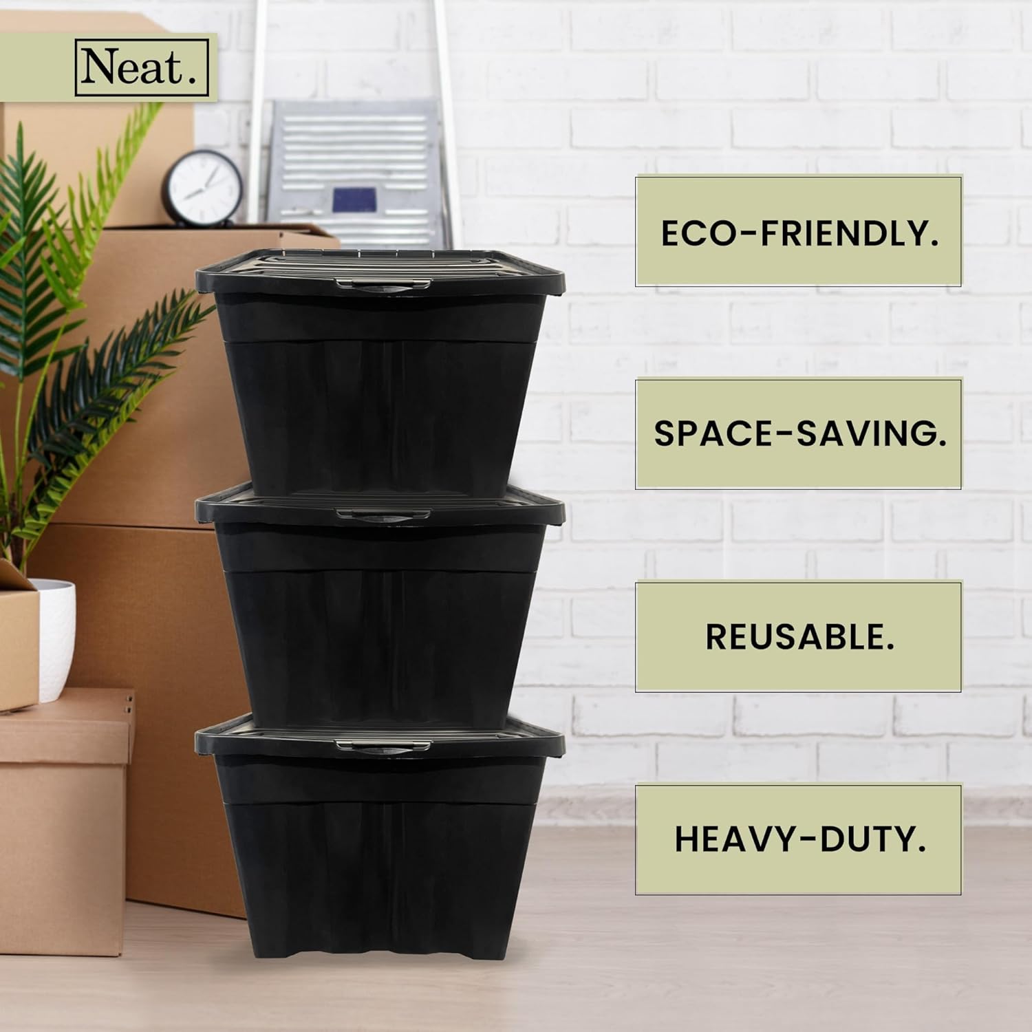 30L Heavy Duty Storage Boxes (5 Pack)