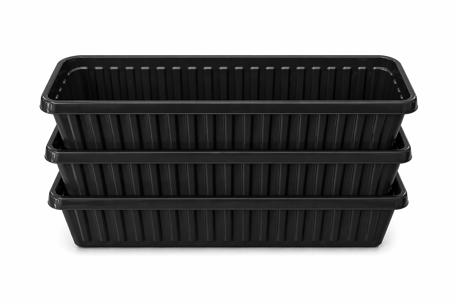 Neat Trough Planter – Plastic Garden Planter – Window Box Style Plant Pot – Multiple Sizes & Colours – Outdoor Use
