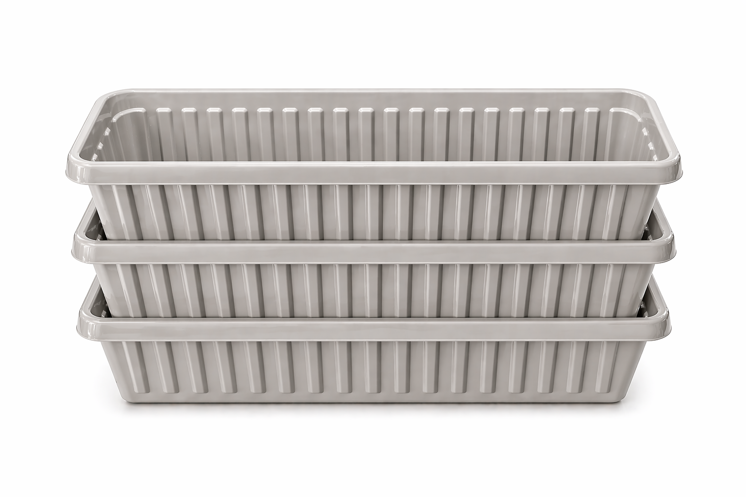 Neat Trough Planter – Plastic Garden Planter – Window Box Style Plant Pot – Multiple Sizes & Colours – Outdoor Use