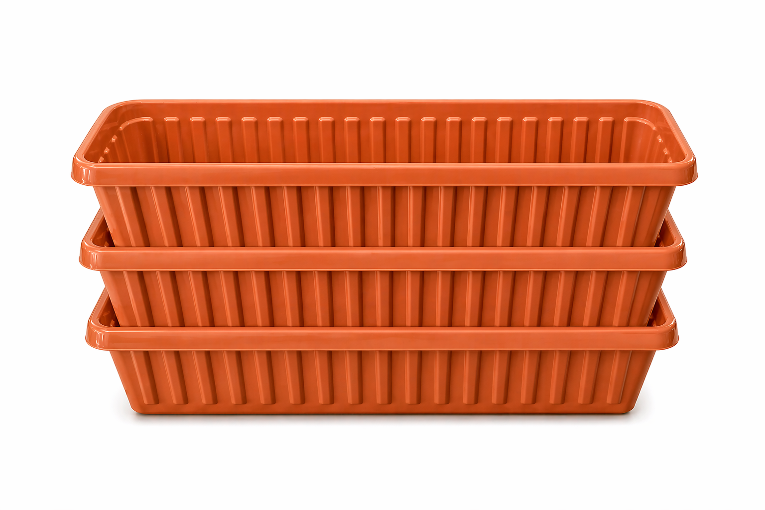 Neat Trough Planter – Plastic Garden Planter – Window Box Style Plant Pot – Multiple Sizes & Colours – Outdoor Use
