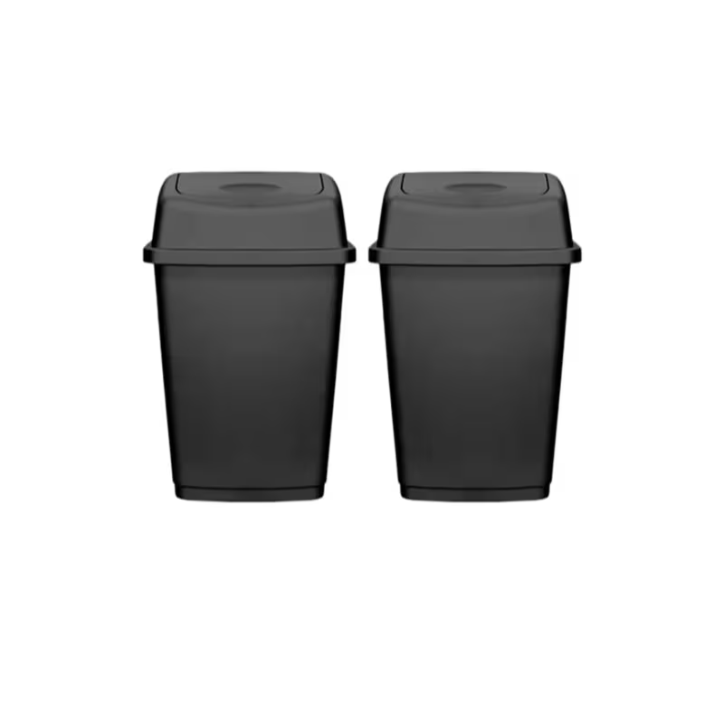 Neat. 25L Swing-Top Plastic Bins - Versatile, Durable and Hygienic Waste Management Solution for Offices, Kitchens, and Industrial Space
