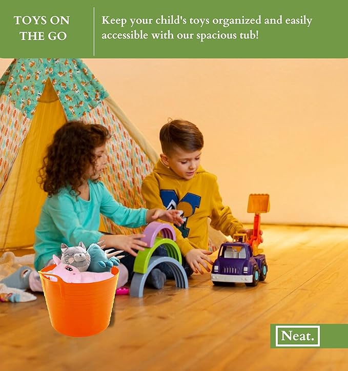 ORANGE  FLEXITUB  BUCKET