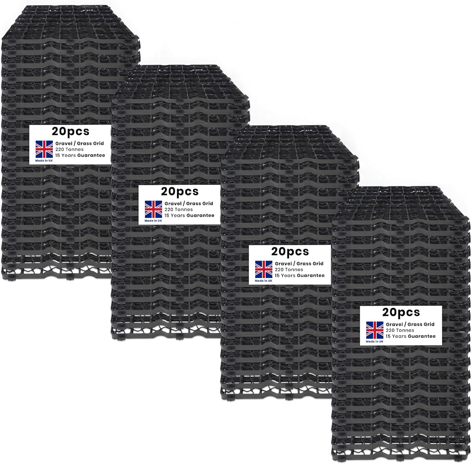 Gravel Grid Shed Base & Plastic Grid - 20m2