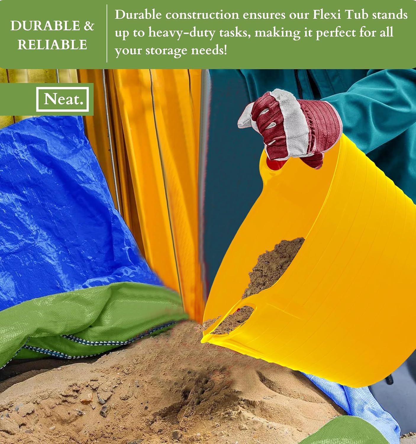 YELLOW FLEXITUB  BUCKET