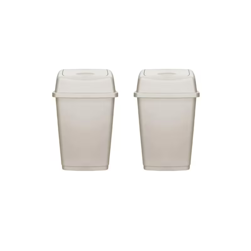 Neat. 25L Swing-Top Plastic Bins - Versatile, Durable and Hygienic Waste Management Solution for Offices, Kitchens, and Industrial Space