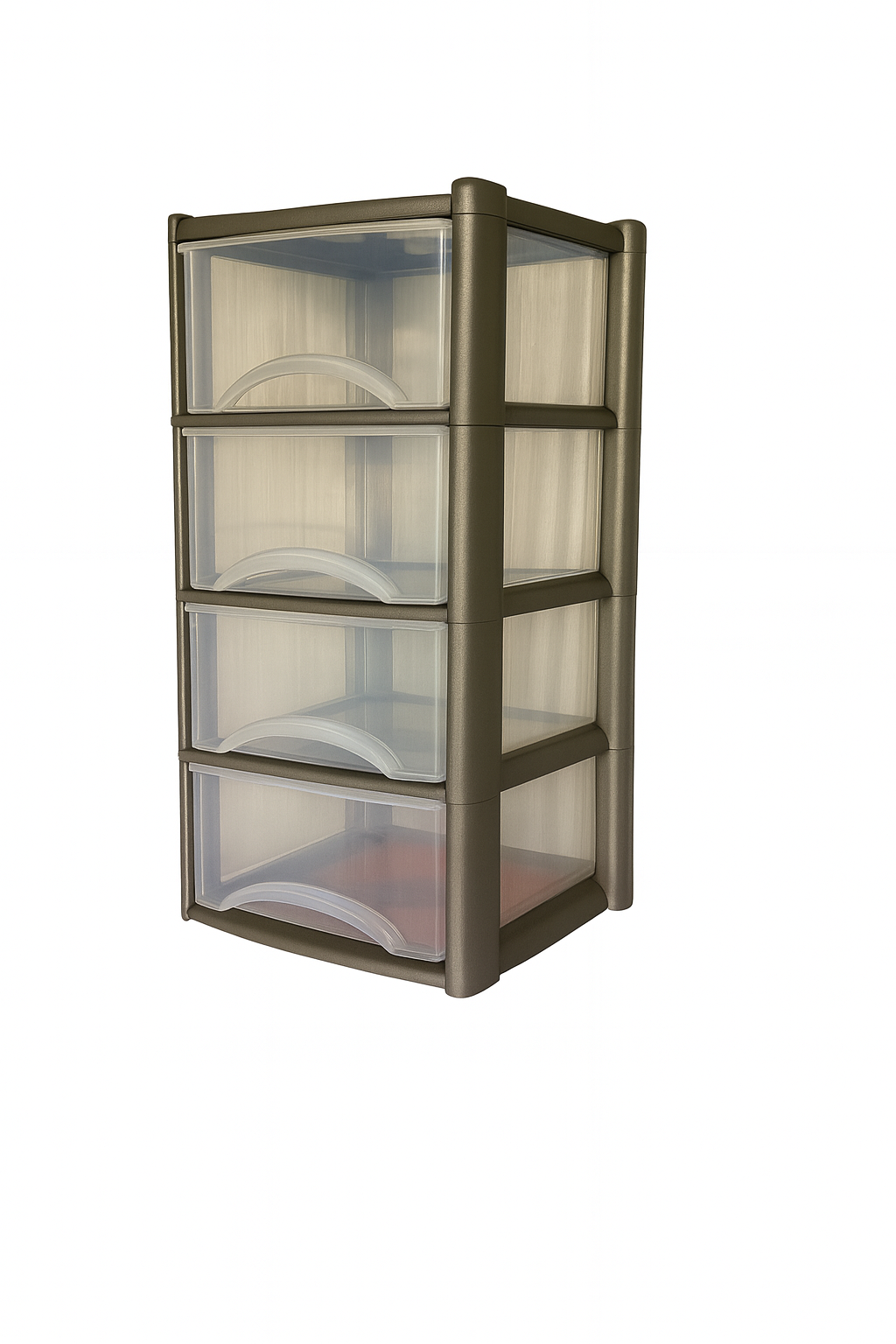 Plastic Drawers Storage Unit Tower Grey