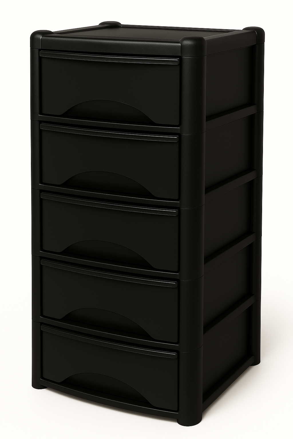 Drawer Storage Unit 4 drawers (Black Drawers with Black Frame)