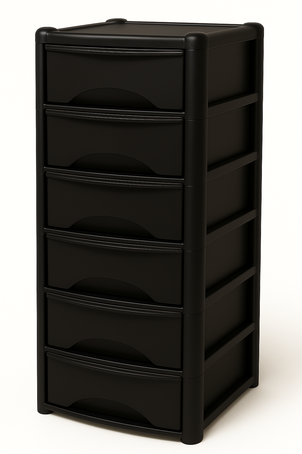 Drawer Storage Unit 4 drawers (Black Drawers with Black Frame)