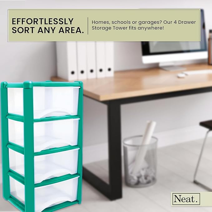 Drawer unit storage space Light Blue