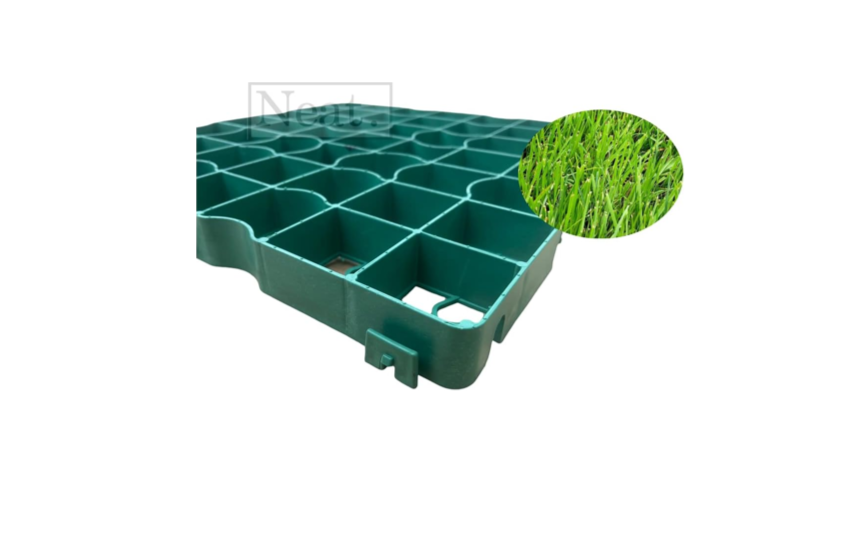 Green Coloured Shed Base Plastic Grid - Ideal Gravel Grid for Driveways, Bike Shed & Garden Shed, Durable Plastic Shed Base - Path Base Mat for Greenhouse Deck Turf Lawn - Only on Amazon 12 Pcks (3m2)