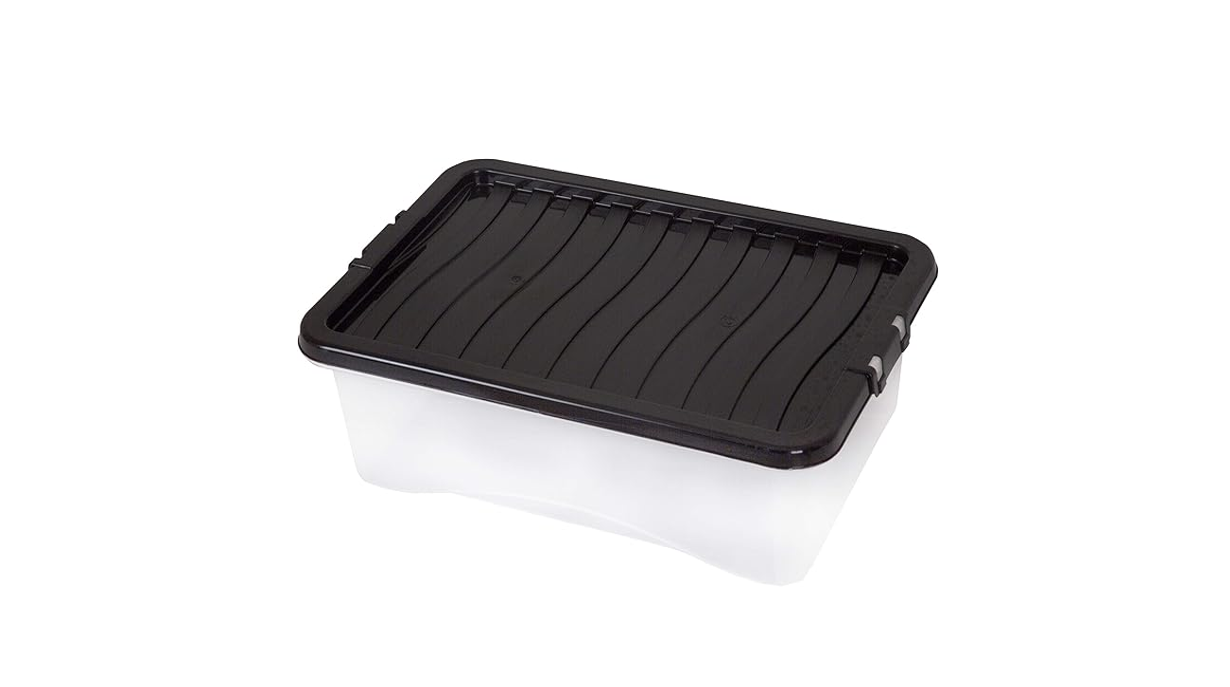 32L Under Bed Storage Box with Lid Plastic (10 pcs)