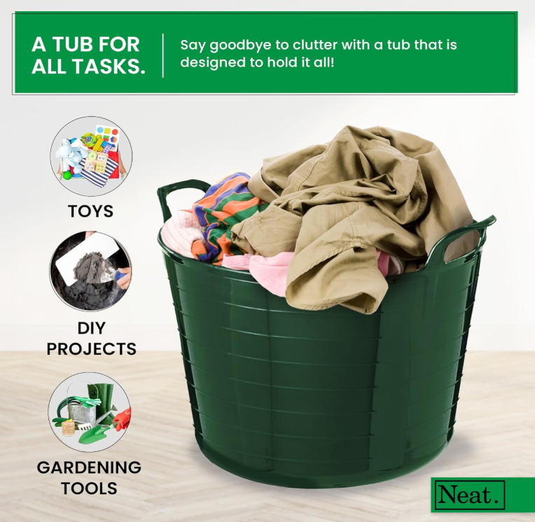 DARK GREEN FLEXITUB  BUCKET