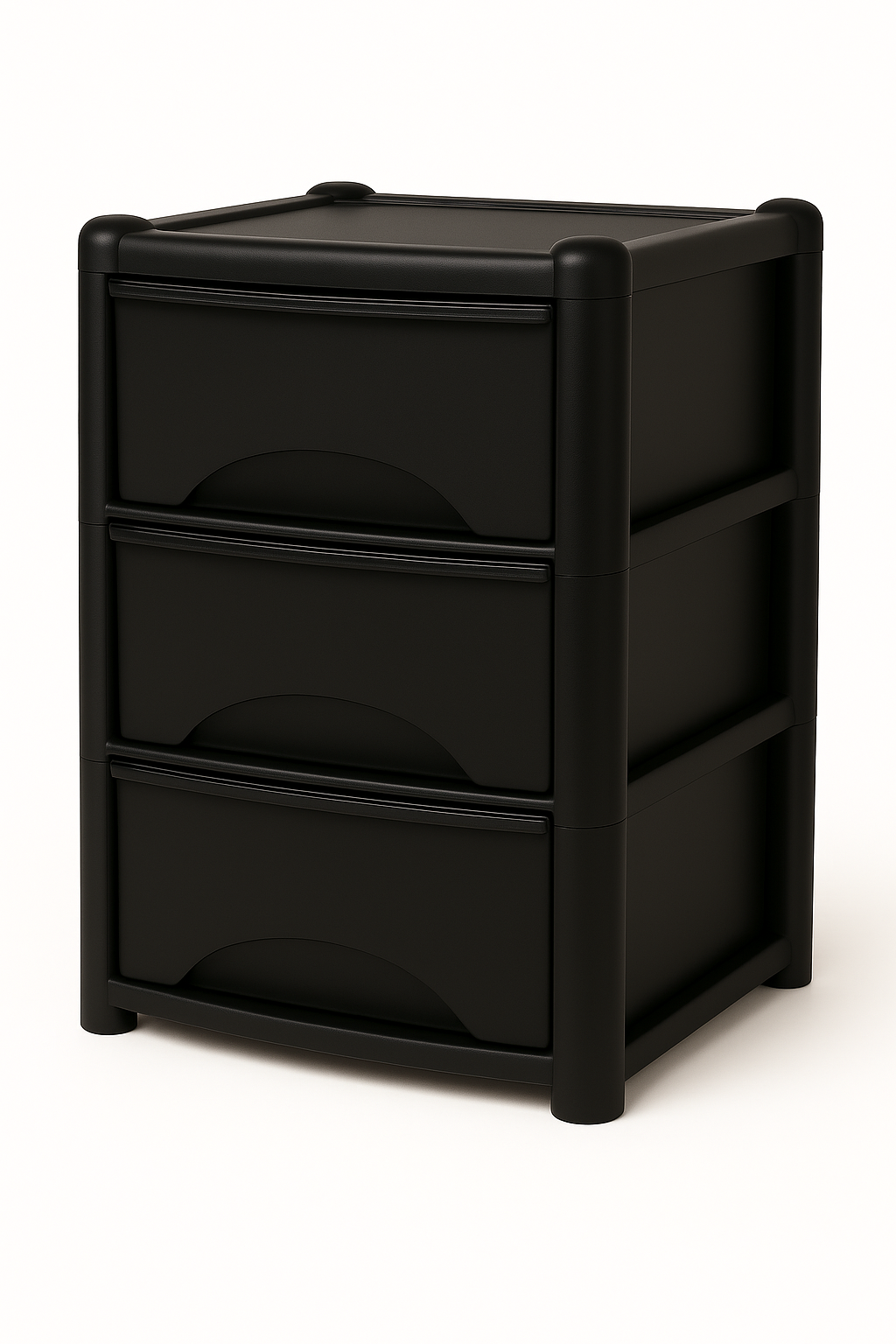 Drawer Storage Unit 4 drawers (Black Drawers with Black Frame)