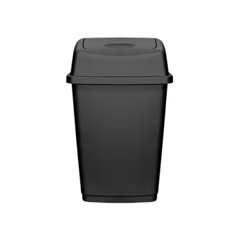 Neat. 12L Swing-Top Plastic Bins - Versatile, Durable and Hygienic Waste Management Solution for Offices, Kitchens, and Industrial Space