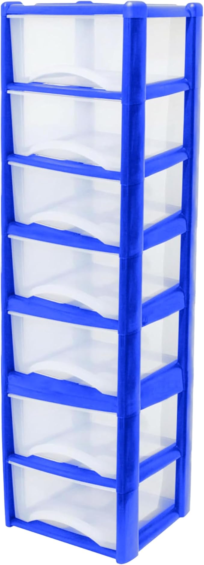 Plastic Drawers Storage Unit Tower Blue