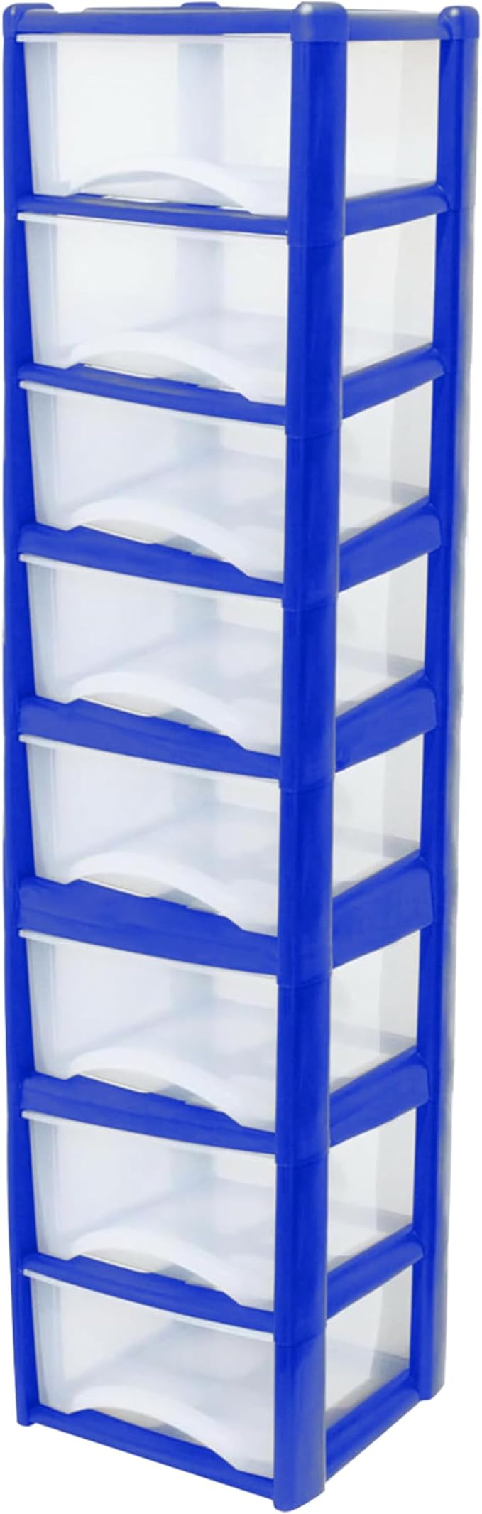 Plastic Drawers Storage Unit Tower Blue