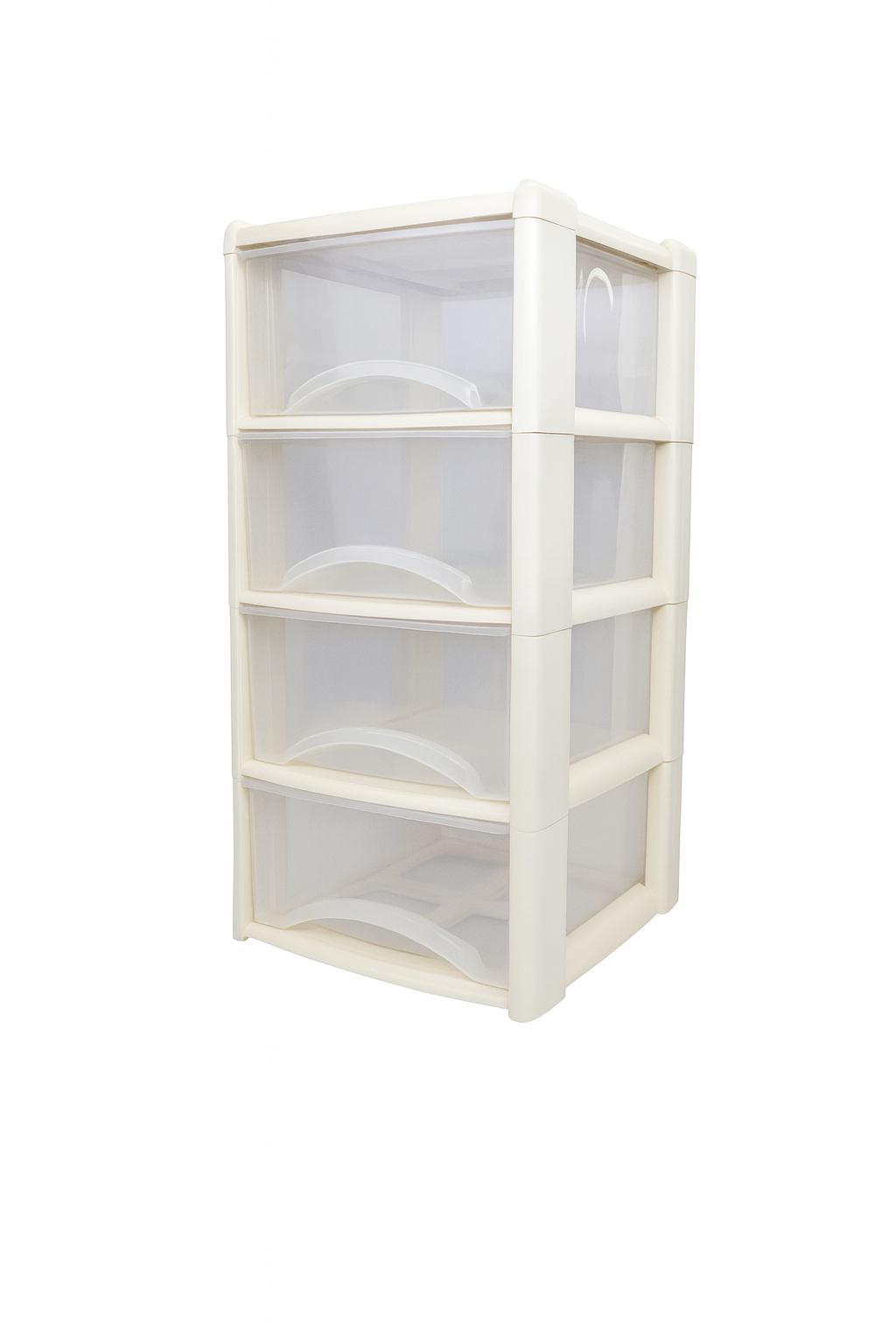 Plastic Drawers Storage Unit Tower Cream